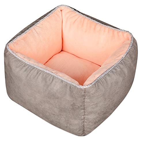 SimidunEUR Katzenkorb Hundebett Tierbett Katzenbett Hundesofa Katzensofa Kissen Flauschig Waschbar für Katzen Hunde，Grau,S (42 * 42 * 25CM) von SimidunEUR