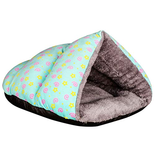 SimidunEUR Katzenkorb Hundebett Tierbett Katzenbett Hundesofa Katzensofa Kissen Flauschig Waschbar für Katzen Hunde，Grün,M (47 * 43 * 32CM) von SimidunEUR