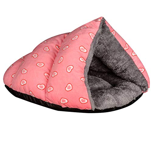 SimidunEUR Katzenkorb Hundebett Tierbett Katzenbett Hundesofa Katzensofa Kissen Flauschig Waschbar für Katzen Hunde，Rosa,S (42 * 39 * 26CM) von SimidunEUR