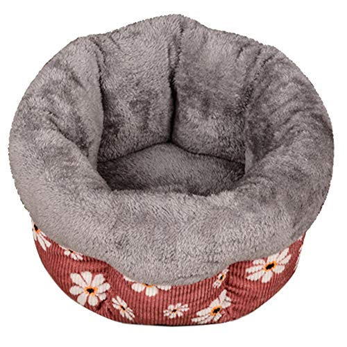 SimidunEUR Katzenkorb Hundebett Tierbett Katzenbett Hundesofa Katzensofa Kissen Flauschig Waschbar für Katzen Hunde，Rot,M (46 * 46 * 27CM) von SimidunEUR