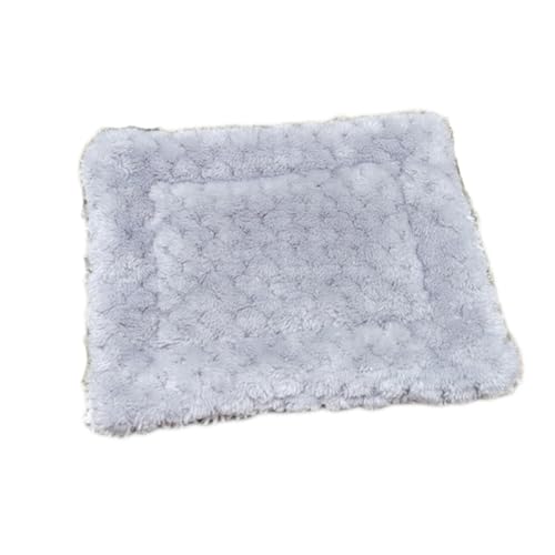 SimidunEUR Kleintier Plüschbett, Warme Katze Hunde Decke Schlafkissen Pet Pad Flauschige Flanell Fleecedecke Bettmatte für Meerschweinchen, Hamster, Kaninchen, Kätzchen, Häschen,Grau 2,15 * 20 cm von SimidunEUR