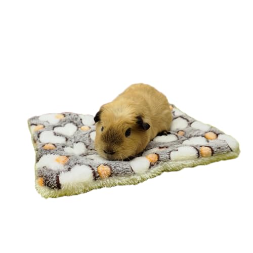 SimidunEUR Kleintier Plüschbett, Warme Katze Hunde Decke Schlafkissen Pet Pad Flauschige Flanell Fleecedecke Bettmatte für Meerschweinchen, Hamster, Kaninchen, Kätzchen, Häschen,Kaffee 1,15 * 20 cm von SimidunEUR