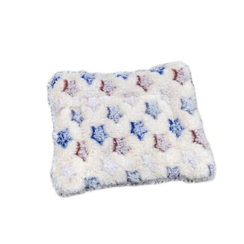 SimidunEUR Kleintier Plüschbett, Warme Katze Hunde Decke Schlafkissen Pet Pad Flauschige Flanell Fleecedecke Bettmatte für Meerschweinchen, Hamster, Kaninchen, Kätzchen, Häschen,Khaki,40 * 50 cm von SimidunEUR