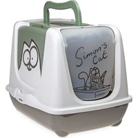 Simon's Cat Katzentoilette - Toilette grau / grün / weiß von Simon´s Cat