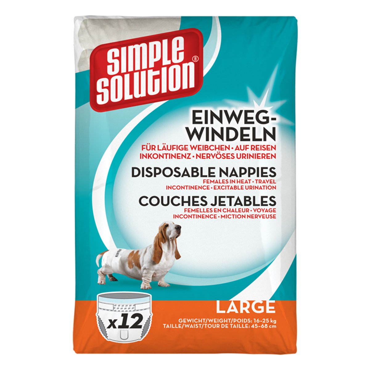 Simple Solution Einweg-Windeln 12 Stück L von Simple Solutions