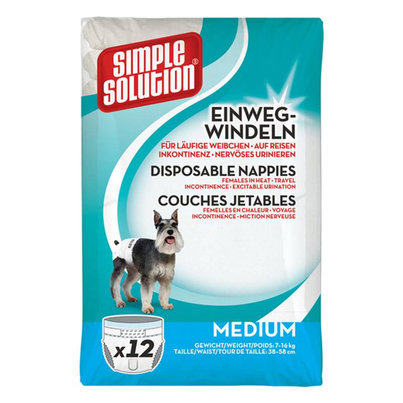 Simple Solution Einweg-Windeln 12 Stück M von Simple Solutions