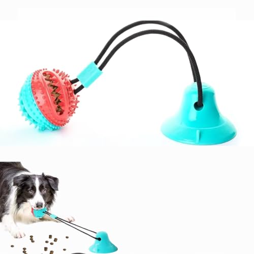 Simple Spree Goods Hundespielzeug mit Saugnapf und Ball mit Seil, langlebig von Simple Spree Goods