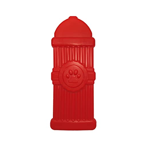 SimpleDog Doggie Dooley Fire Hydrant Kauspielzeug für aggressive Kauer, Rot, hergestellt in den USA, groß, 17,8 cm (5001N) von SimpleDog