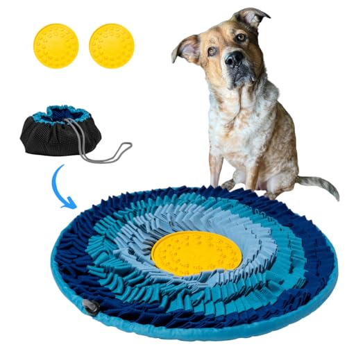 Simply Stellar Schnüffelmatte für Hunde, Leckmatte für Hunde, 2 in 1 Hund Schnüffelmatte und Leckmatte Combo, Haustier Anreicherung Spielzeug Puzzle, Slow Feeder, Tragbar, rutschfest von Simply Stellar