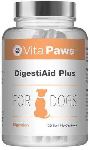 VitaPaws™ DigestiAid Plus - Verdauung - für Hunde - 120 Streukapseln - Versorgung für bis zu 4 Monate - SimplySupplements von Simply Supplements