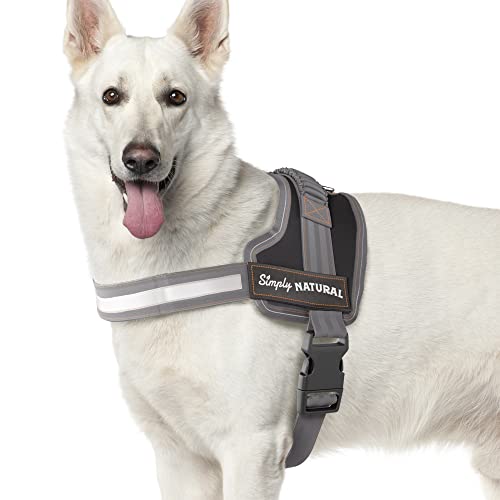 𝗧𝗵𝗲 𝗪𝗶𝗻𝗻𝗲𝗿 𝟮𝟬𝟮𝟭* Keine Pull Hundegeschirr Grosse Hunde Geschirr hund Sicherheitsgeschirr Hund Brustgeschirr Hund mit Klettverschlüssen, Reflektierendes Hundegeschirr für Hunde ohne Würgen von SimplyNatural NATURAL PET FOOD