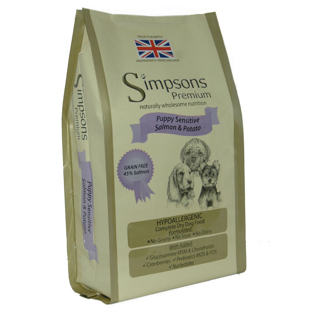 Sparpaket Simpsons Premium 2 x 12 kg - Puppy Sensitive Lachs & Kartoffel von Simpsons Premium