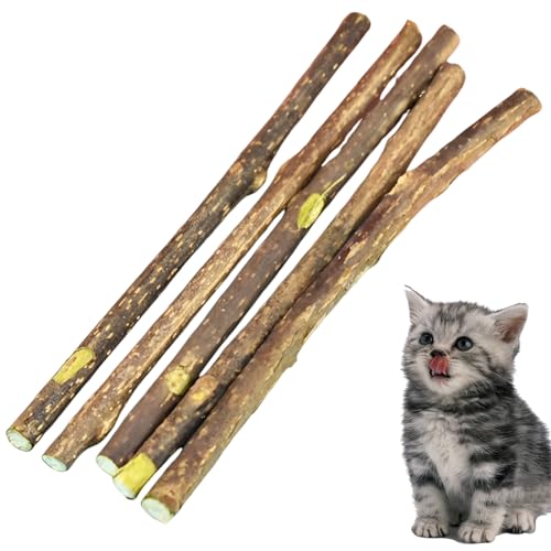 Katzenminze Sticks - Kissen für Katzen mit Zahnpflege - Katzenspielzeug mit natürlicher Katzenminze (Minzbällchen, stück, 5) von Simsky