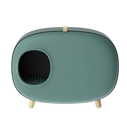 SinSed Large Fully Enclosed Potato Litter Box: Spill-Proof, Odor-Proof, and Hassle-Free Cleanup (Green) von SinSed