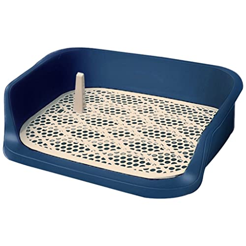SinSed Pet Potty Tray: Splash-Proof Dog Litter Pan for Easy Training (Blue, One Size) von SinSed