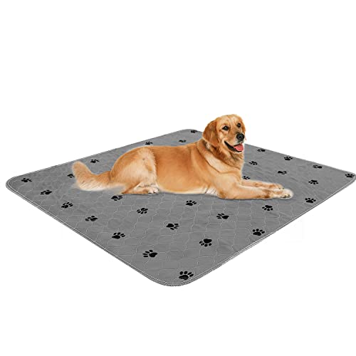 SincoPet Wiederverwendbares Urinier-Pad + gratis Welpen-Fellpflege-Handschuhe/gesteppt, schnell einziehend, maschinenwaschbar, Welpen-Trainingspad/Housebreaking Absorptionspads von SincoPet