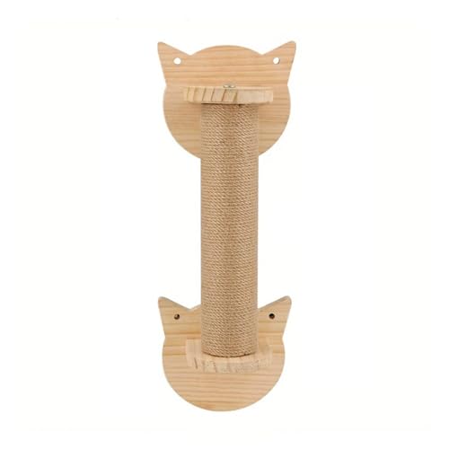 SinseD Cat Wall Tree with Scratching Posts, Wall Mounted Jute Scratcher Pine Hammock cat Accessories for Indoor Cats von SinseD