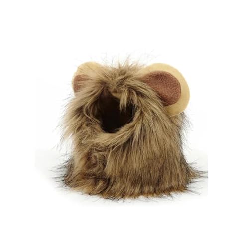 SinseD Lion Hair Headgear for Small Dog and Cats,Lion Mane Wig Puppy Cosplay Costume for Halloween Christmas Easter Festival Party Activity Dog Costumes for small Dogs von SinseD