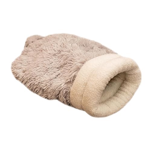 Cat Sleeping Bag Warm Pet Bed, Winterschlafsack Für Katzen, Hundebett Für Camping-Wärmesack, Halbgeschlossenes Haustierschlafbett, Cat House Cat Tent Bed Kitten Sleeping Bag von Sionhiuo