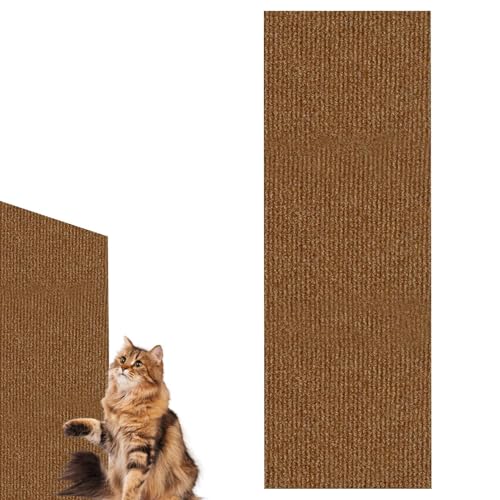 Sionhiuo Katzenkratzbrett | Kratzpad Katzenkratzbrett - Wandmontiertes selbstklebendes Kratzpad, Trimmbare Wandkratzer für Indoor Katzen Kätzchen von Sionhiuo