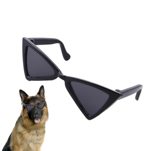 Sionhiuo Süße Hundesonnenbrille,Lustige Hundesonnenbrille | Retro-Dreieck-lustige Brillen - Tierkostüm-Brille, süße Katzen-Sonnenbrille für Partys, Zeremonien, Ausflüge, Festivals von Sionhiuo