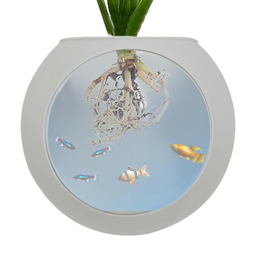 Sionhiuo Transparenter Wandblumentopf, Wandvase aus Silikon, Stark haftender Silikon-Vasenwand-Blumentopf, Blumenvase, Schüssel, Terrarium-Luftpflanzenhalter, Töpfe für Pflanzen, Wandhalterung für von Sionhiuo