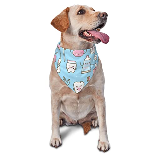 Lustiges Hundehalstuch, Zahnpasta, für Sommer, Geburtstag, verstellbar, für Jungen und Mädchen, hochwertiges Haustier-Hundebekleidung und Zubehör, waschbar, Dreieckstuch für Haustiere von Sipeigyd