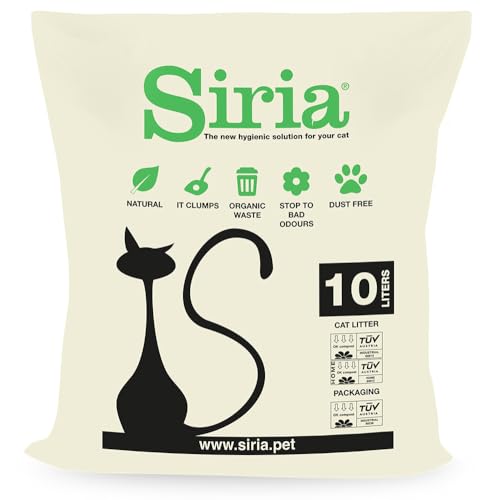 Siria 10L-TESTSACK-Katzenstreu Klumpend und Pflanzlich von Siria