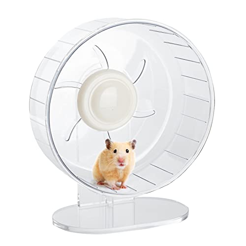 Silent Hamster Übungsrad - Hamster Spielzeug Zubehör Laufspiel mit Ständer Leiser Hamster Läufer für Kleintiere Haustier Rennmäuse Zwerg Syrische Hamster Igel Ratten Maus Mäuse usw. (9,4 Zoll) von Sirvarni