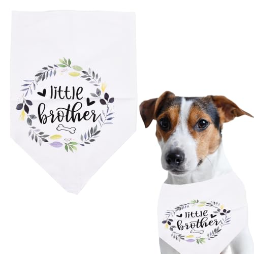 Halstuch für kleine Hunde, kleiner Bruder, Halstuch, Zubehör für kleine, mittelgroße und große Hundebesitzer, Liebhaber, Geschenke für Männer und Frauen, Foto-Requisiten, Bandana, kleiner Bruder von Sisadodo