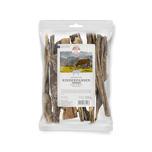 SISSI & FRANZ Rinderpansen, 250 g, natürliche Leckerbissen mit Vitaminen und Superelementen für alle Hunde, Superfood unter den Kauartikeln von Sissi & Franz