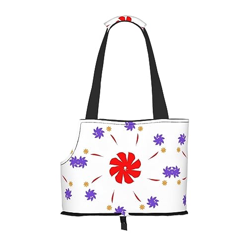 Pet Tote 8-fach rotierende Blumentasche, Hundetragetasche für kleine Hunde, Katze, Dobermann, Chihuahua, Yorkshire, Zwergspitz, Pudel, Schnauzer, Teddy von Siulas