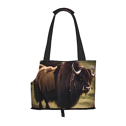 Pet Tote Mighty Highland Yak Tasche, Hundetasche für kleine Hunde, Katze, Dobermann, Chihuahua, Yorkshire, Zwergspitz, Pudel, Schnauzer, Teddy von Siulas