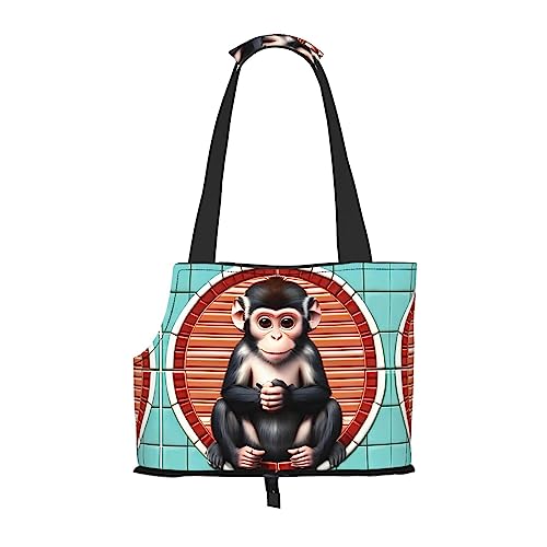 Pet Tote The Silent Monkey Tasche, Hundetasche für kleine Hunde, Katze, Dobermann, Chihuahua, Yorkshire, Zwergspitz, Pudel, Schnauzer, Teddy von Siulas