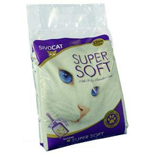 SivoCat 123002 Katzenstreu Sivo Soft plus Babypuderduft, 12 L von SivoCat