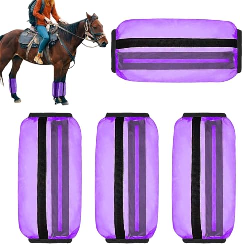 Horse Fly Boots | Comfortable Mesh Leggings for Horses | Ventilated Fly Sheets and Leg Wraps for Daily Training and Competition von Sklmdrnk