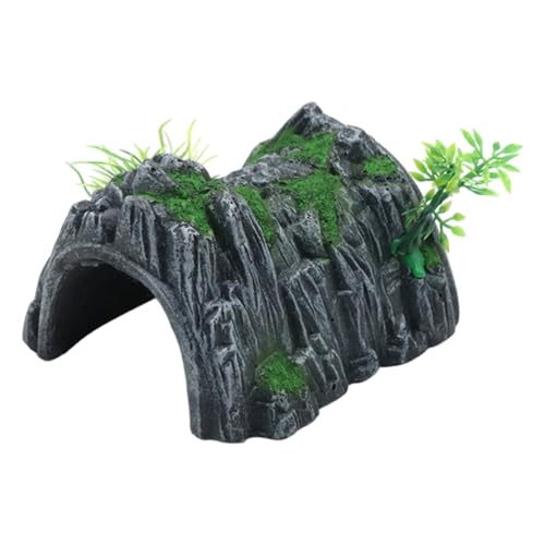 SkyPOOU Durability Harze Schildkröten Rückzugsschildkröten Kletterplattform Aquarien Stein Felsen für Stressabbau Reptilien Lebensräume von SkyPOOU