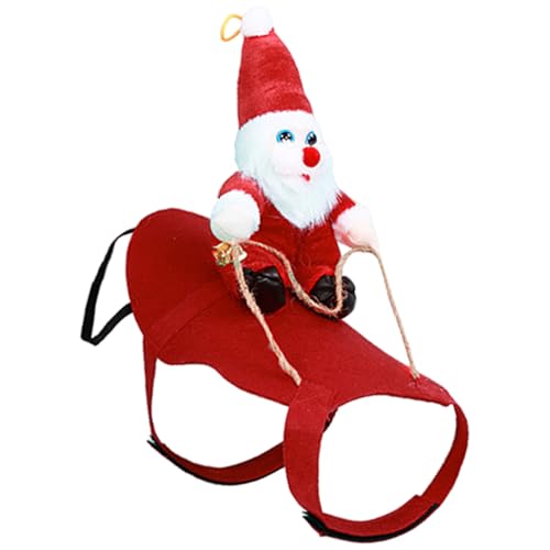 SkyPOOU Holiday Dog Outfit Santa Costume Christmas Celebration Large Dog Cats Costume Pet Costume Accessory von SkyPOOU