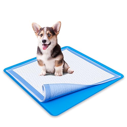 Skywin Halter für Urinierpads, kein Verschütten, für Hunde – Wee Wee Wee Pad Halter funktioniert mit den meisten Trainingspads, einfach zu reinigen und aufzubewahren (1 Packung, dunkelblau) von Skywin