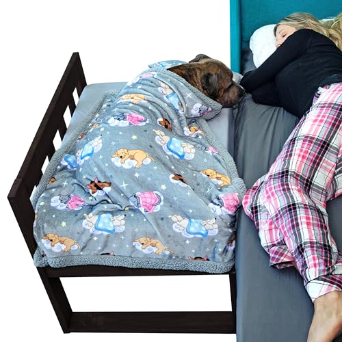 Bedside Petbed Cosleeper Hundebett-Verlängerung am menschlichen Bett befestigt, Plattform-Hundebett, Nachttisch, Katzenbett, erhöhtes Hundebett, großes Hundebett, Holz-Hundebett (hohes Profil) von Sleepy Hippo