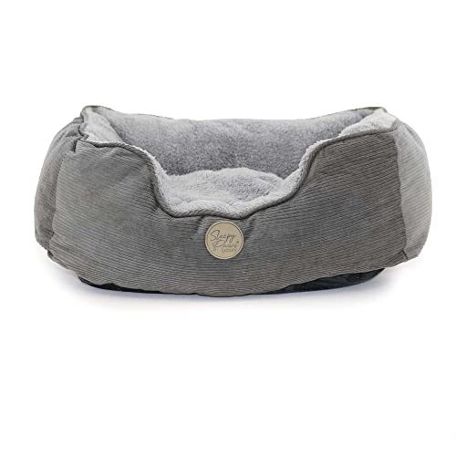 Sleepy Paws Ancol Hundebett, quadratisch, mit Grauer Kordel außen und grauem Teddyfutter, 60 x 50 cm Sleepy Paws Ancol Hundebett, quadratisch, mit Grauer Kordel außen und grauem Teddyfutter, 60 x 50 cm von Sleepy Paws