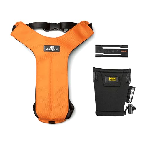 Sleepypod Clickit Sport Bundle Edition – sicherstes Hunde-Reisegeschirr (Größe L, Orange Dream) von Sleepypod