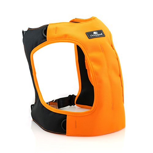 Sleepypod Clickit Terrain Auto-Sicherheitsgurt Sicherheitsgurtgeschirr für Hunde (M, Orange Dream) von Sleepypod