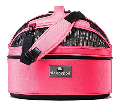 Sleepypod Medium Hundetragetasche Katzentragetasche Schlafkorb, portables Haustierbett, Blossom pink von Sleepypod