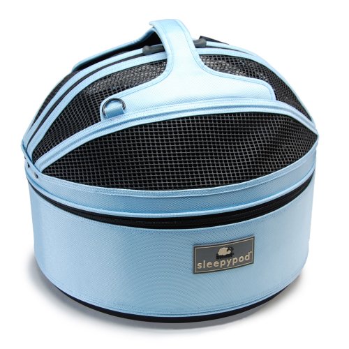 Sleepypod Medium Hundetragetasche Katzentragetasche Schlafkorb, portables Haustierbett, Sky Blue von Sleepypod