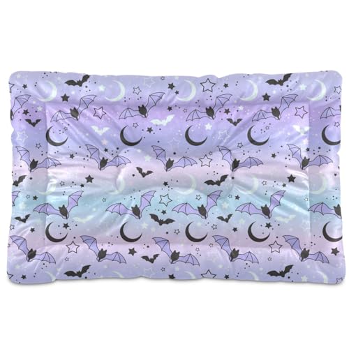 Sletend Pet Bed Purple Bat Moon Dog Bed Mat Absorbing Non Slip Pad Pet Sleeping Mat for Small, Medium and Large Dogs Puppy Cat 91,4 x 61 cm von Sletend