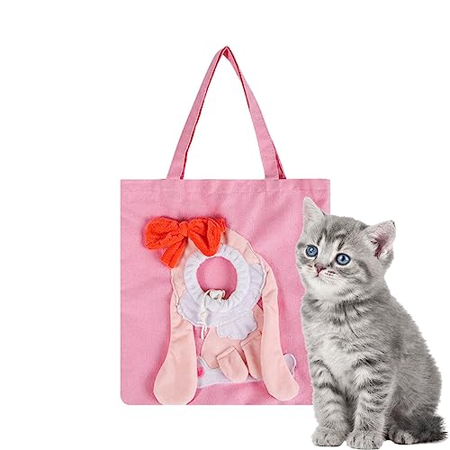 Canvas-Tragetaschen für Katzen,Katzentragetasche | Outdoor-Tragetaschen, Brusttasche, tragbare Katzentragetasche aus Segeltuch für Welpen, kleine Haustiere, Katzen von Sloane