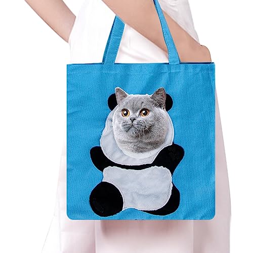 Canvas-Tragetaschen für Katzen | Katzentragetasche - Outdoor-Tragetaschen, Brusttasche, tragbare Katzentragetasche aus Segeltuch für Welpen, kleine Haustiere, Katzen von Sloane