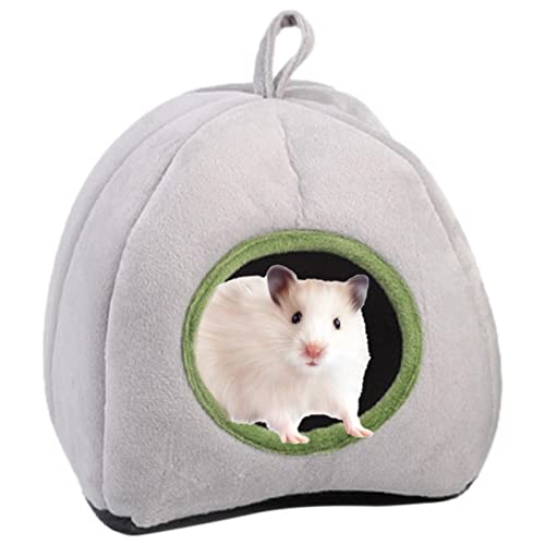 Hamsterversteck | Warmbett für Zwerghamster | Plüsch-Nesthaus, Kleintier-Höhlenbettwäsche für Hamster, Frettchen, Eichhörnchen, Spielen, Schlafen von Sloane