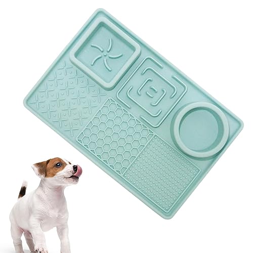 Leckmatte für Hunde - Leckpad für Hunde, langsamer Futterspender aus Silikon mit Saugnapf - Wiederverwendbarer Leckpad für Hunde, langsamer Fressnapf, weich und langlebig für Hunde und von Sloane